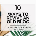 how to revive a blog